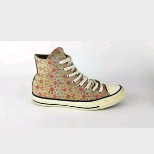 Converse Chuck Taylor Pattern All Star Hi Top Sz 9